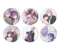 My Happy Marriage Badges Anime Figure Tinplate Badge Pins Decorations - Multicolore 58mm 6 Pieces