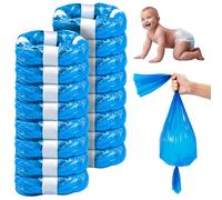 My Happy Nappy 16 Diaper Pail Refills Compatible with Tommee Tippee Twist & Click, Sangenic Tec, Simplee Sangenic and LitterLocker - Scented Bags 4.5 Meter Odor Control