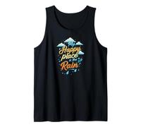 My Happy Place is the Rain - Rainy Day Lover Tank Top