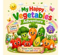 My Happy Vegetables Adventure: Fun Learning Activities and Healthy Vegetable Friends for Toddlers and Preschool Kids Ages 3-6 (My Happy Learning Adventure)