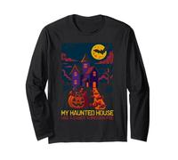 My Haunted House Halloween Spooky Haunted Season Celebration Long Sleeve T-Shirt