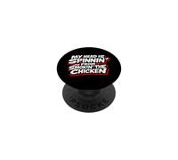 My Head Is Spinning From Smoking The Chicken Funny Weed PopSockets Adhesive PopGrip