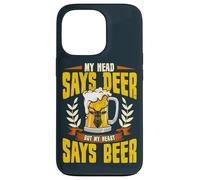 My Head Says Deer My Heart Says Beer Funny Hunter Hunting Case for iPhone 13 Pro