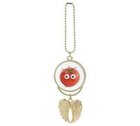 My Head Tomatoes Car Pendant, Rear View Mirror Hanging Ornament, Auto Decor for Rearview Mirror, Keychain Golden-Style