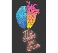 My heart and Brain: Colorful blank lined notebook