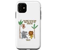 My Heart and My Flesh Sing Bible Scripture Jungle Animals Case for iPhone 11