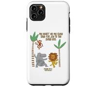 My Heart and My Flesh Sing Bible Scripture Jungle Animals Case for iPhone 11 Pro Max