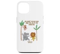 My Heart and My Flesh Sing Bible Scripture Jungle Animals Case for iPhone 13