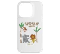 My Heart and My Flesh Sing Bible Scripture Jungle Animals Case for iPhone 14 Pro