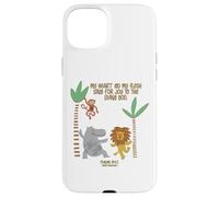 My Heart and My Flesh Sing Bible Scripture Jungle Animals Case for iPhone 15 Plus