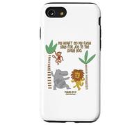 My Heart and My Flesh Sing Bible Scripture Jungle Animals Case for iPhone SE (2020) / 7 / 8