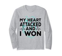 My Heart Attacked and I Won Heart Attack Cardiac Bypass Long Sleeve T-Shirt