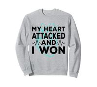 My Heart Attacked And I Won Heart Attack Cardiac Bypass Sweatshirt