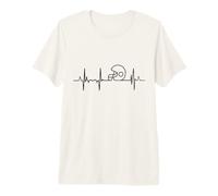 My Heart Beats for American Football Heart Rate Premium T-Shirt
