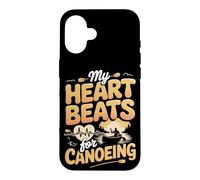My Heart Beats for Canoeing Case for iPhone 16