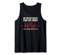 My Heart Beats for Cat Hugs National Hug Your Cat Day June 4 Tank Top