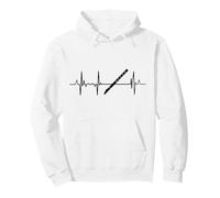 My Heart Beats For Flute Flautist Heartbeat Pullover Hoodie