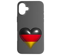 My Heart Beats for Germany Case for iPhone 16 Plus