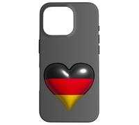 My Heart Beats for Germany Case for iPhone 16 Pro