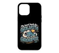 My Heart Beats for Goliath Grouper Fishing Angler Case for iPhone 12 Pro Max