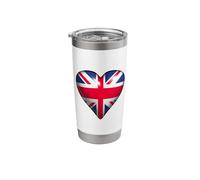 My Heart Beats for Great Britain Stainless Steel Insulated Tumbler