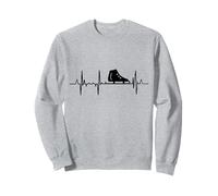 My Heart Beats For Ice Skating Heart Line Sweatshirt