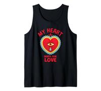 My Heart Beats for Love (Positive Statement) Tank Top