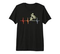 My Heart Beats for Motocross Off Road Motorcycle Premium T-Shirt