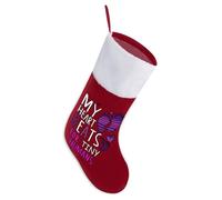 My Heart Beats For Tiny Humans Christmas Stockings Hanging Decor