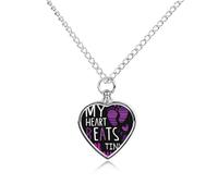 My Heart Beats For Tiny Humans Pet Ash Necklace Keepsake Memorial Heart Pendant Jewelry