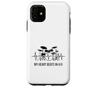 My Heart Beats In 4/4 Drummer Drum Kit Rhythm Case for iPhone 11