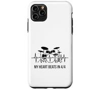 My Heart Beats In 4/4 Drummer Drum Kit Rhythm Case for iPhone 11 Pro Max