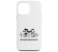 My Heart Beats In 4/4 Drummer Drum Kit Rhythm Case for iPhone 13 Pro Max