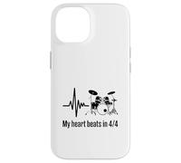 My Heart Beats In 4/4 Drummer Drum Kit Rhythm Case for iPhone 14