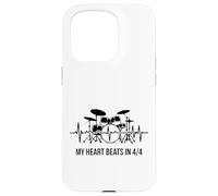 My Heart Beats In 4/4 Drummer Drum Kit Rhythm Case for iPhone 15 Pro