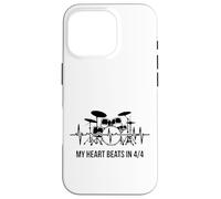My Heart Beats In 4/4 Drummer Drum Kit Rhythm Case for iPhone 16 Pro
