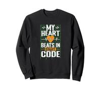 My Heart Beats in Binary Code Sweatshirt