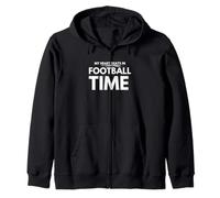 My heart beats in football time Zip Hoodie