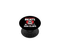 My Heart Beats In Son Clave Conga Heartbeat Heartline Congas PopSockets Adhesive PopGrip