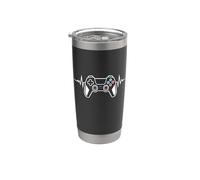 My Heart Beats Like A True Gamer with A Controller Stainless Steel Insulated Tumbler