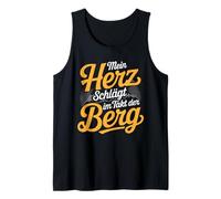 My Heart Beats to the Rhythm of the Mountains Design Tank Top