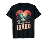 My Heart Belongs in Idaho Moose Mountain Sunset T-Shirt