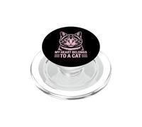 My Heart Belongs To A Cat PopSockets PopGrip for MagSafe