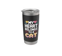 My Heart Belongs to A Cat Stainless Steel Insulated Tumbler
