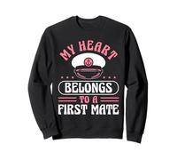 My Heart Belongs To A First Mate Wife Sweatshirt