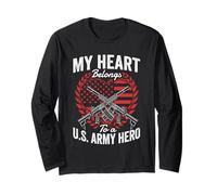 My Heart Belongs To A Hero Long Sleeve T-Shirt