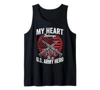 My Heart Belongs To A Hero Tank Top