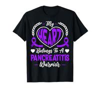 My Heart Belongs to A Pancreatitis Warrior Pancreatic Cancer T-Shirt