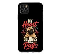 My Heart Belongs to a Pug - Pug Mom Case for iPhone 11 Pro Max