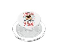 My Heart Belongs to a Pug - Pug Mom PopSockets PopGrip for MagSafe